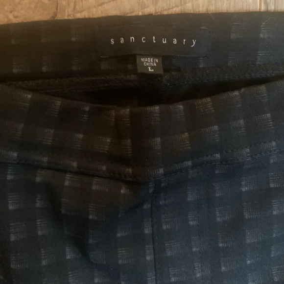 Sanctuary Black Checkered Leggings - Picture 2 of 4